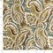 Meadow - Aqua & Teal,Green Paisley Upholstery Fabric 54 Inches"